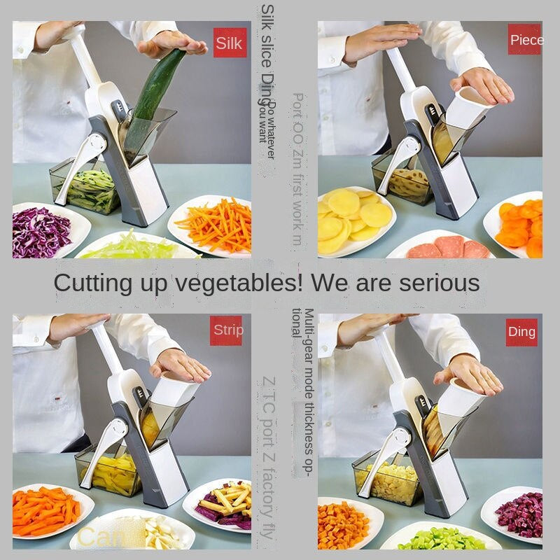 Multifunction Vegetable Cutter Safe Mandoline Kitchen Slicer 